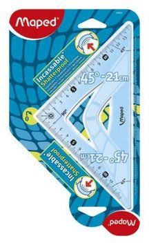 Косинець Maped UNBREAKABLE 45гр/210мм ударостійкий пластик гіпотенуза (MP.244421) MP.244421 фото