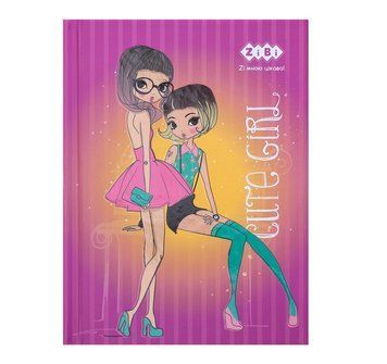 Записна книга блокнот А6 ZiBi CUTE GIRL 64л. клітка рожевий тверда обл. (ZB.12715-10) ZB.12715-10 фото