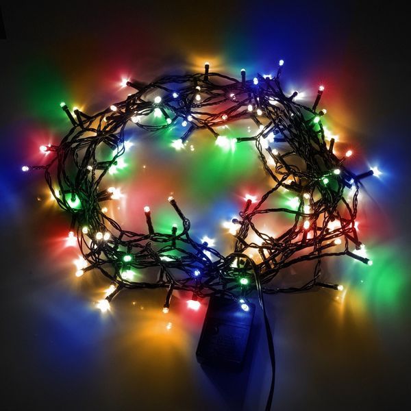 Електрогірлянда Нитка YES! Fun 8,4 м 120 LED, різнокольорова, 8 режимів миготіння (974848) 974848 фото