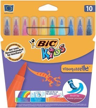 Фломастери Bic Vis Aquarelle 10 цв. (bc8289641) bc8289641 фото