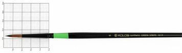 Синтетика кругла Green stripe 1019 № 6 д. р кисть Колос 4823064903300 фото