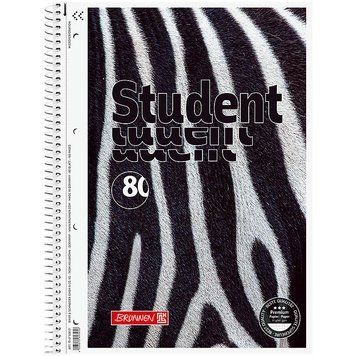 Коледж-блок Brunnen Premium Zebra А4 клітинка 80 арк. (10 675 28 05) 10 675 28 05 фото