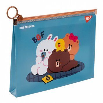 Папка-конверт на блискавці YES Line Friends. Cony B6 (492095) 492095 фото