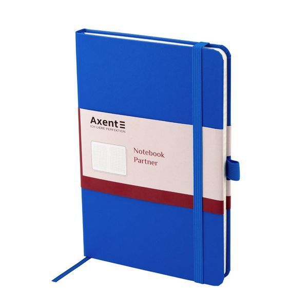 Записна книга блокнот Axent 125х195мм 96арк клітка,блакитний Partner 8201-07-a 8201-07-a фото