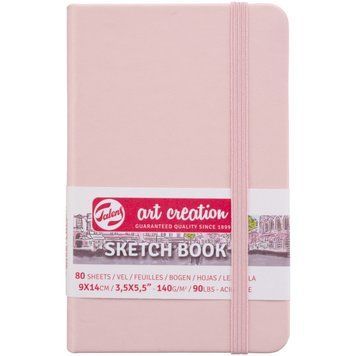 Скетчбук Royal Talens Art Creation блокнот для графіки 9х14см 80л. 140г/м блідо-рожевий (8712079455866) 8712079455866 фото