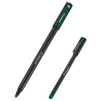 Ручка кулькова Unimax Ultron 2x 0,7 мм зелена (UX-146-04) UX-146-04 фото
