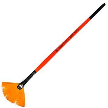 Кисть синтетика Rosa Carrot 1097FN Kolos віялова №6 кор. ручка (4823064901504) 4823064901504 фото