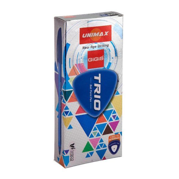 Ручка кулькова Unimax Trio чорний UX-104-01 UX-104-01 фото