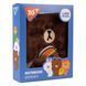 Записна книга блокнот пухнастий YES Line Friends Brown А6 80 аркушів лінія пухнастий (151745) 151745 фото 1