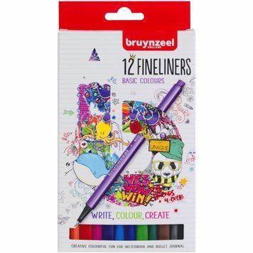 Лінери Bruynzeel Fineliner набір 12кол. (8712079454128) 8712079454128 фото