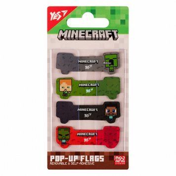 Індекси пластикові Yes Minecraft 80 шт (4x20) (170427) 170427 фото
