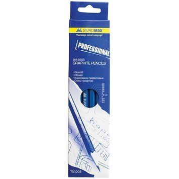 Олівці графітові Buromax PROFESSIONAL креслярні 12шт (BM.8565) BM.8565 фото