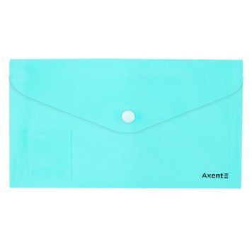 Папка-конверт DL Axent Pastelini на кнопці неомята (1414-09-A) 1414-09-A фото