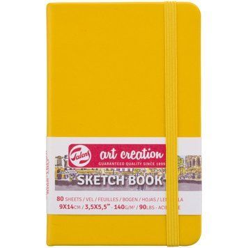 Скетчбук Royal Talens Art Creation блокнот для графіки 9х14см 80л. 140г/м золотисто-жовтий (8712079455873) 8712079455873 фото
