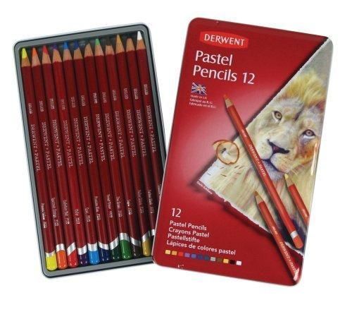 Набір пастельних олівців Pastel 12шт. мет коробка Derwent 5010255801326 фото