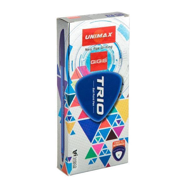 Ручка кулькова Unimax Trio синій UX-104-02 UX-104-02 фото