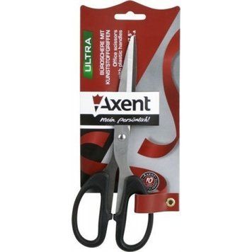 Ножиці Axent Ultra 19см канцелярські чорні 6211-01-А 6211-01-A фото