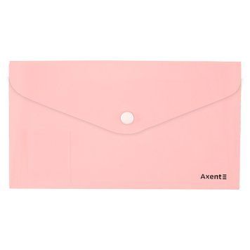 Папка-конверт DL Axent Pastelini на кнопці рожева (1414-10-A) 1414-10-A фото