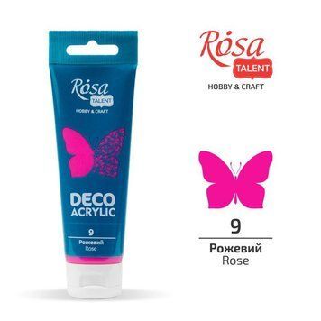 Фарба акрилова для декору ROSA TALENT 75 мл рожевий матовий (4823098501800) 4823098501800 фото