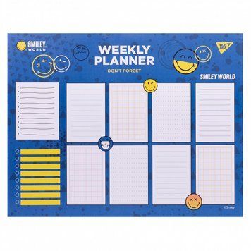 Планінг настільний річний Yes Smiley World United 52 арк. 34,5x27 см (252407) 252407 фото