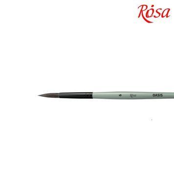 Кисть єнот Rosa OASIS 188 кругла № 6 (4823098516927) 4823098516927 фото