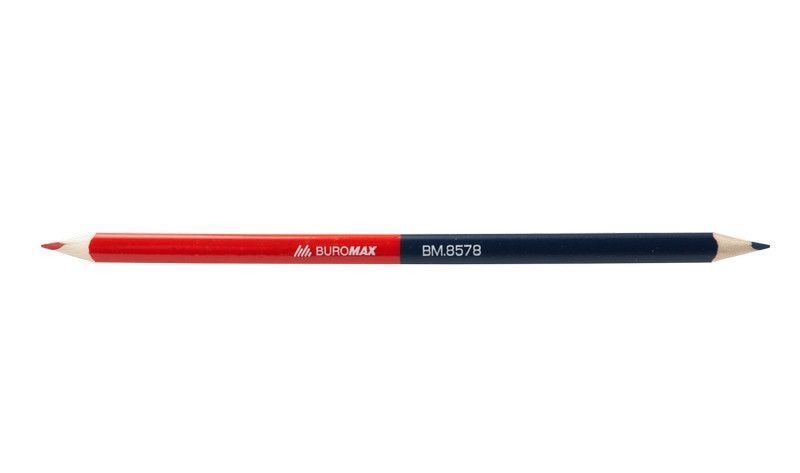 Олівець кольоровий Buromax R&B червоно-синій двосторонній (BM.8578) BM.8578 фото