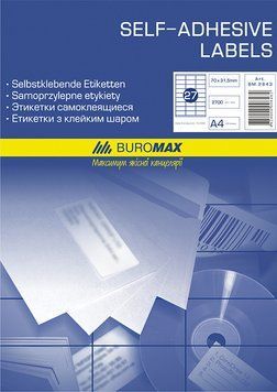 Етикетки самоклеючі 24 шт. 70х37.1мм 100 аркушів BM.2840 фото
