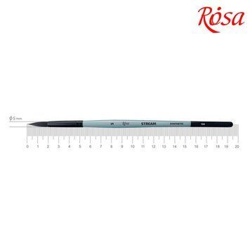 Кисть синтетика Rosa Stream 132 кругла №5 коротка ручка (4823098517191) 4823098517191 фото