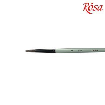 Кисть єнот Rosa OASIS 188 кругла № 4 (4823098516934) 4823098516934 фото