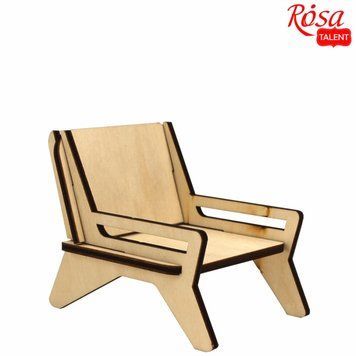 Лялькова меблі Rosa Talent Крісло модерн Rosa Talent фанера 6х8х6,5см (4823100236669) 4823100236669 фото