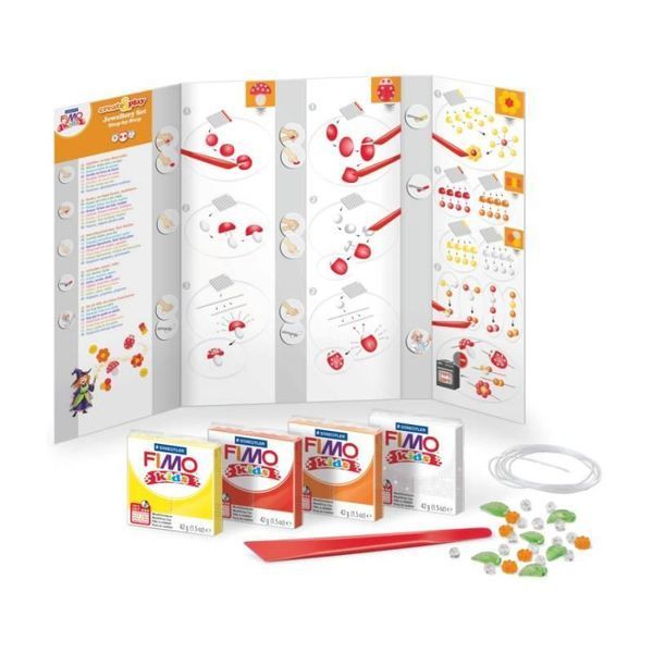 Набір для створення прикрас Fimo kids, "Квіти", 4 кол.x42 р, Fimo 4007817805206 фото