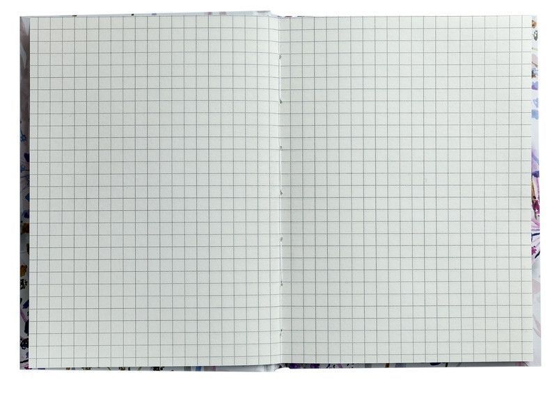Записна книга блокнот А6 Buromax FLORA 64л. клітка темно-синій тверда обл. (BM.24614102-03) BM.24614102-03 фото