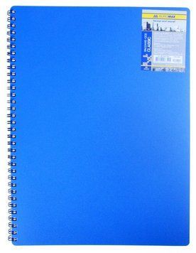 Записна книга блокнот Buromax CLASSIC А6 80 л клітка на пружині синій (BM.2589-002) BM.2589-002 фото