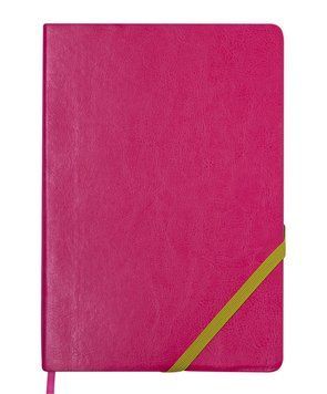 Записна книга блокнот Buromax LOLLIPOP А5 мистецтв. шкіра 96арк. лінія рожевий BM.295203-10 BM.295203-10 фото