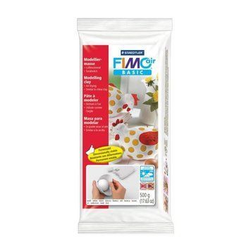 Пластика самозастигаюча, біла, Fimo Air 500 г 4006608806484 фото