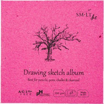 Скетчбук для малюнка Smiltainis Authentic Layflat 14х14см 120г/м2 48арк (4770644588856) 4770644588856 фото