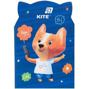 Блокнот Kite Hey Fox 114х165 мм 48 арк. клітинка м'яка обкл. (k25-461-3) k25-461-3 фото