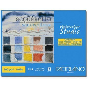 Альбом для акварелі Fabriano A4 75л 300г/м2 Watercolor Studio середнє зерно склейка 8001348163046 8001348163046 фото
