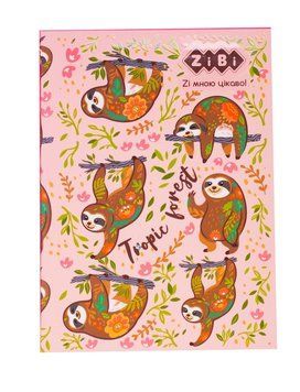 Записна книга блокнот ZiBi PATTERN A5(150х202 мм) 64 л клітина рожевий інтегр.обкладинка (ZB.12767-10) ZB.12767-10 фото
