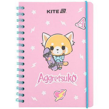 Блокнот на спіралі Kite Aggretsuko А5 80 арк. клітинка (ar25-190) ar25-190 фото