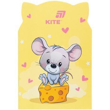 Блокнот Kite Cheese Mouse 114х165 мм 48 арк. клітинка м'яка обкл. (k25-461-4) k25-461-4 фото