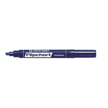 Маркер для фліпчартів Flipchart Centropen 1-4.6 мм скошений синій 8560/03 8560/03 фото