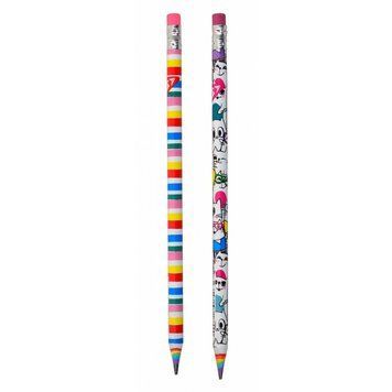 Олівець графітовий Yes Happy colours HB ЕКО 2 діз (280550) 280550 фото