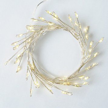 Електрогірлянда Кластер на мідному дроті YES! Fun 1 м 50 LED тепла біла, статична, батарейки (975017) 975017 фото