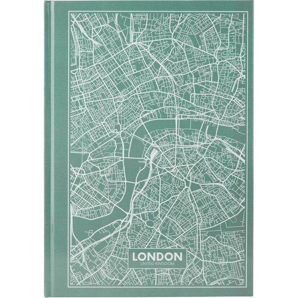 Записна книга блокнот Axent Maps London А4 96арк клітина бірюзовий (8422-516-A) 8422-516-A фото