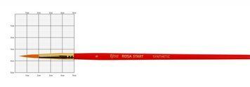 Кисть синтетика Rosa Start круглая №6 кор. ручка (4823098500193) 4823098500193 фото