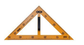 Косинець для шкільної дошки ZiBi KIDS Line TEACHER 90&deg;/45&deg; 50 см жовтий (ZB.5639) ZB.5639 фото