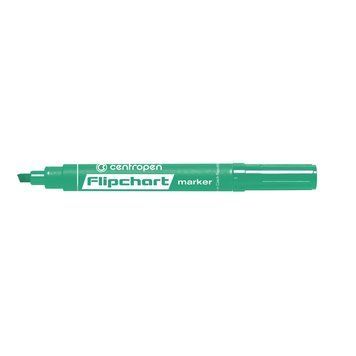Маркер для фліпчартів Flipchart Centropen 1-4.6 мм скошений зелен 8560/04 8560/04 фото