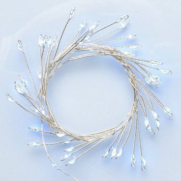 Електрогірлянда Кластер на мідному дроті YES! Fun 1 м 50 LED холодна біла, статична, батарейки (975018) 975018 фото