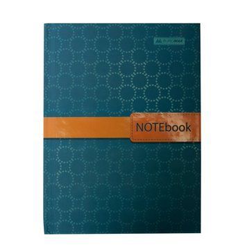 Записна книга блокнот А5 Buromax INSOLITO 96арк. клітка бірюзовий тверда обл. (BM.24511102-06) BM.24511102-06 фото